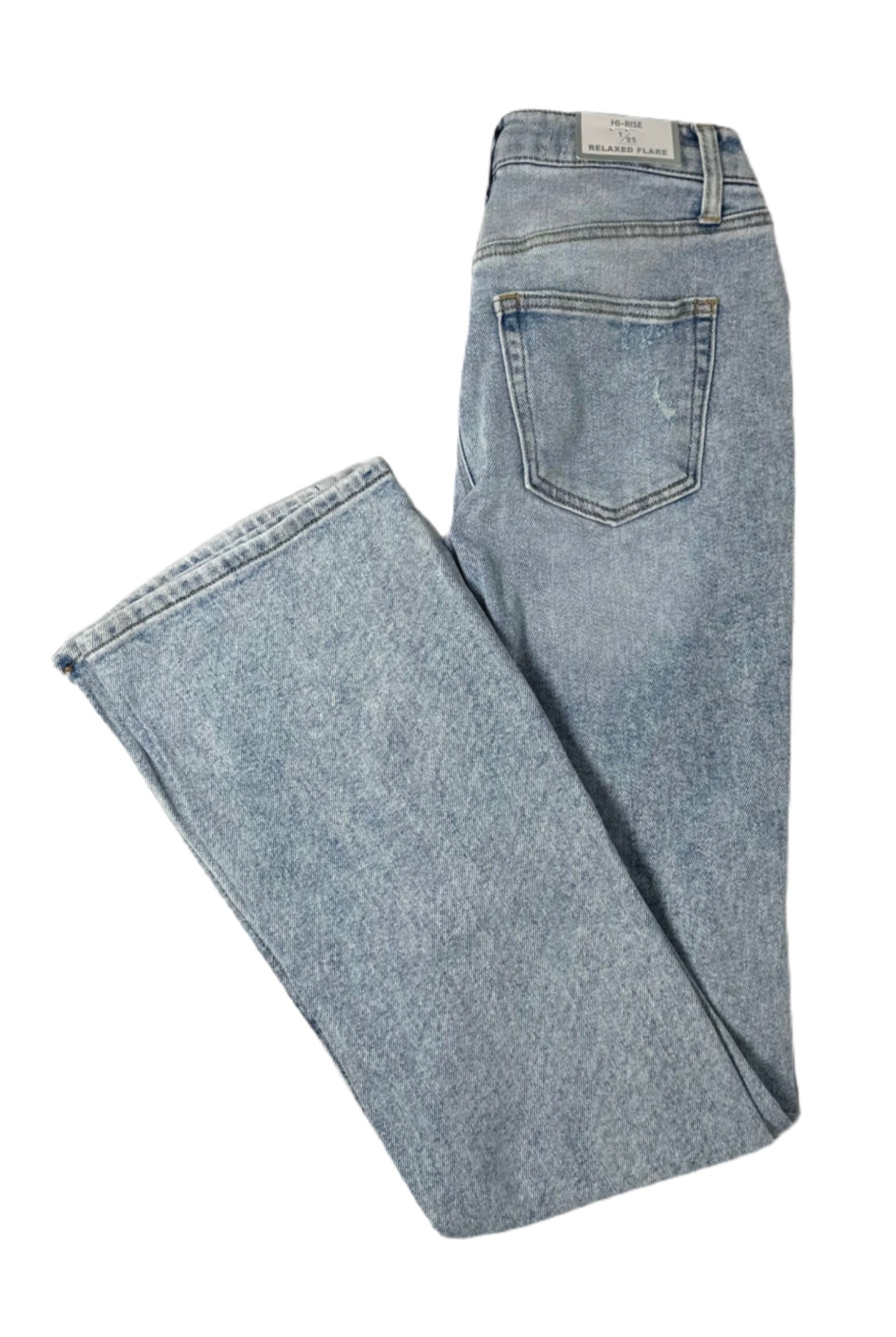 TINSELTOWN High-Rise Relaxed Flare Jeans