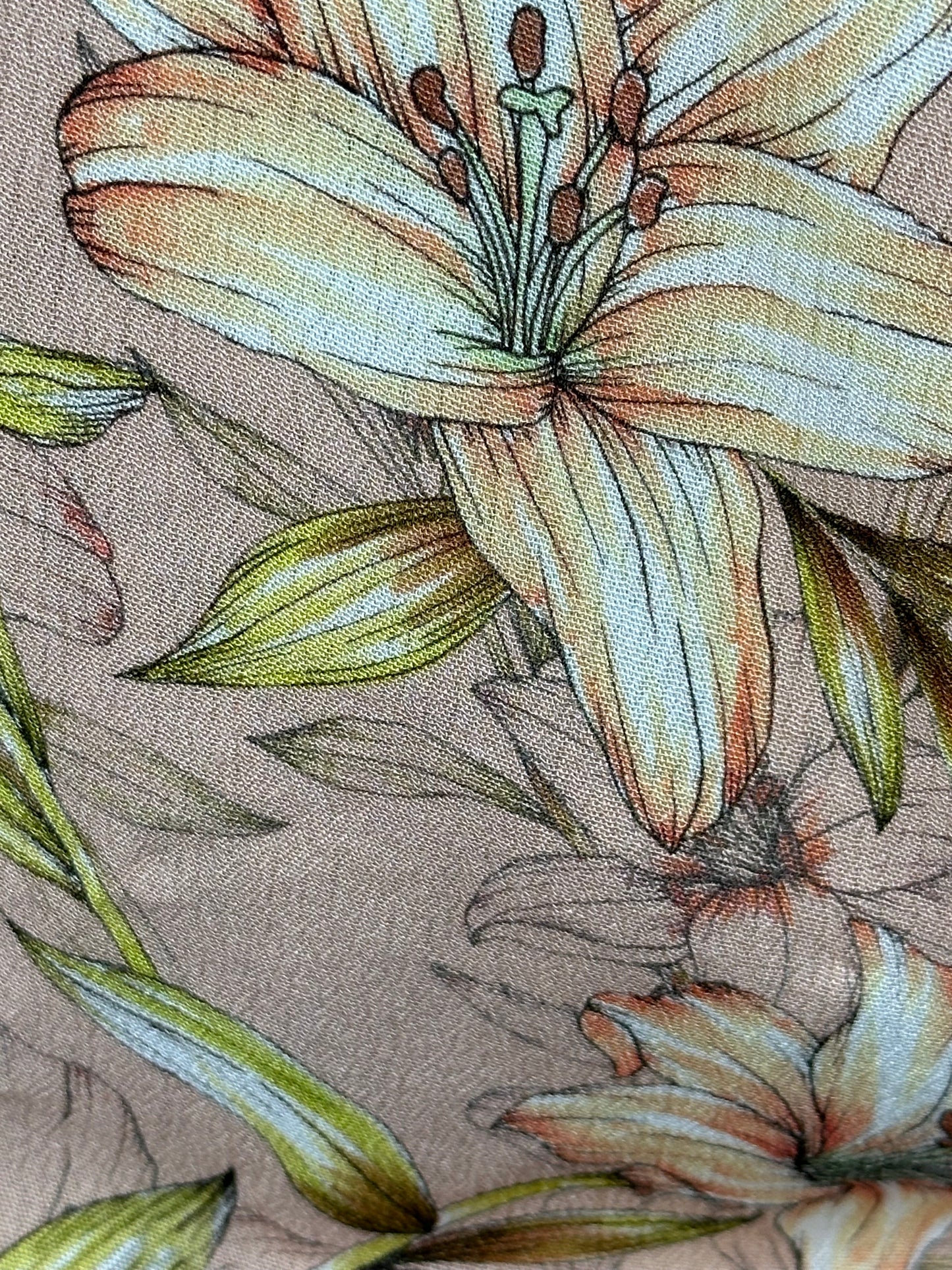 HURLEY Lily Floral Print Button Front Crop Top