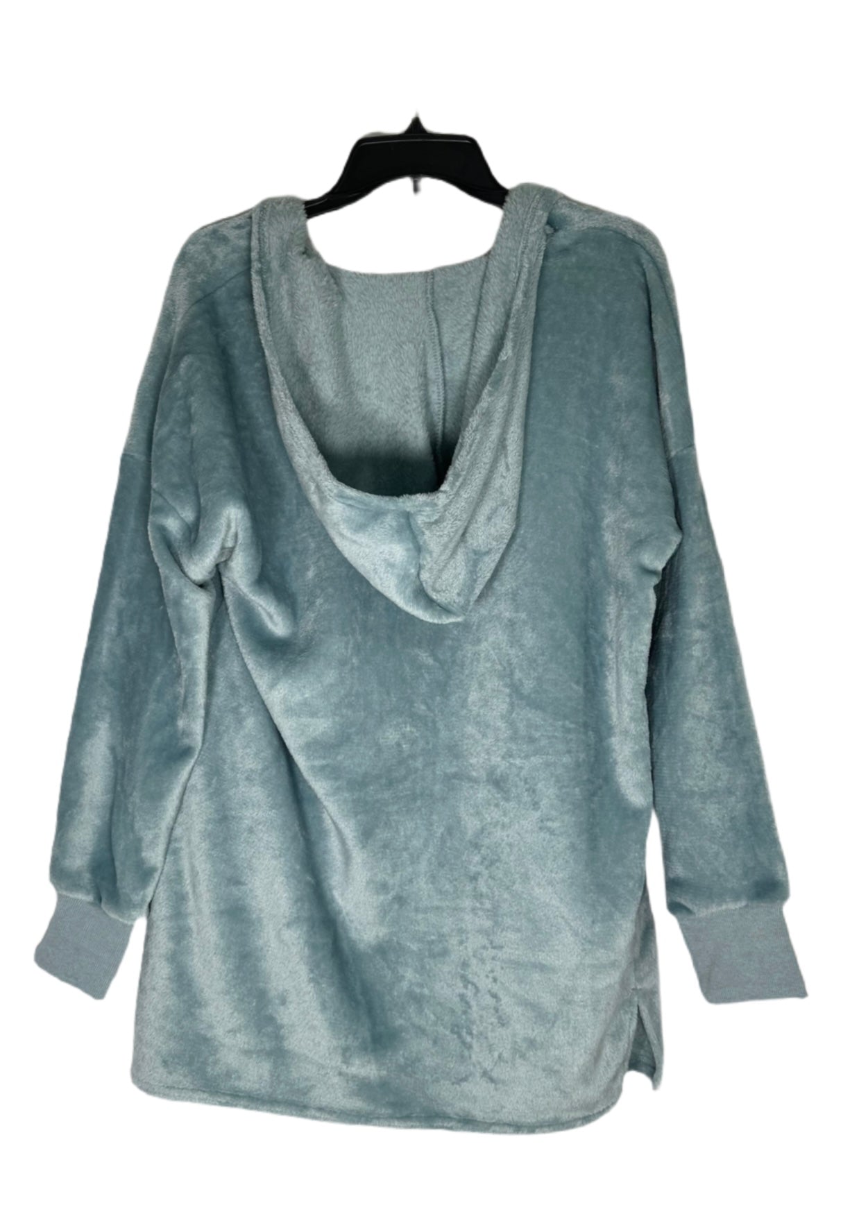 HIPPIE ROSE Plush Hooded Long Cardigan