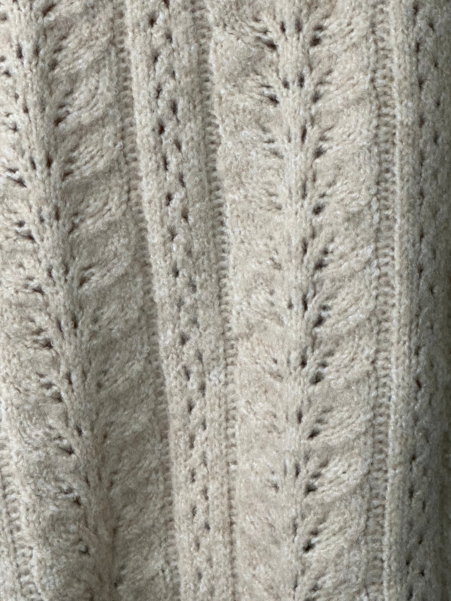 HIPPIE ROSE Crewneck Pointelle-Knit Sweater