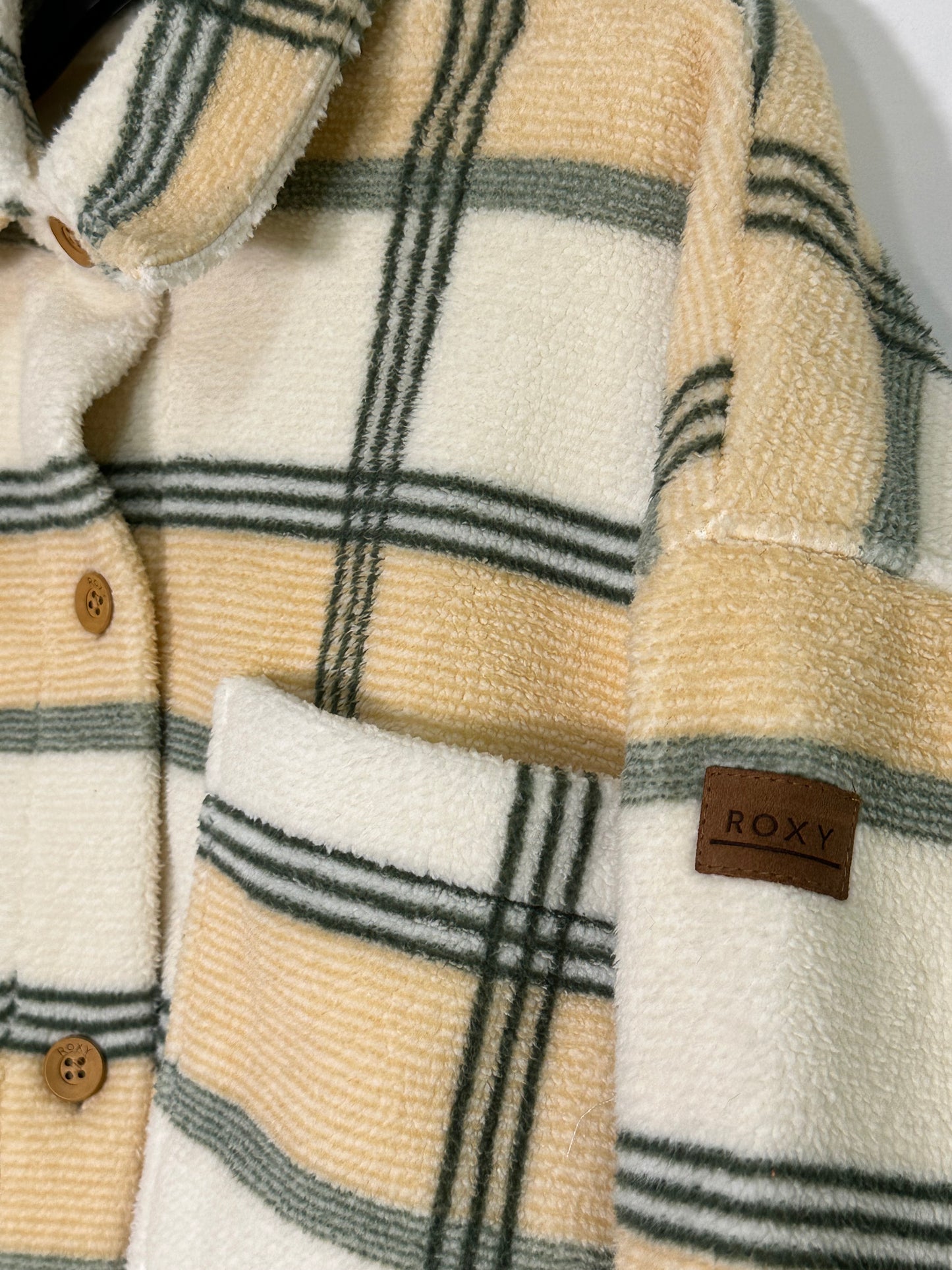 ROXY Juniors Next Adventure Plaid Fleece Shirt