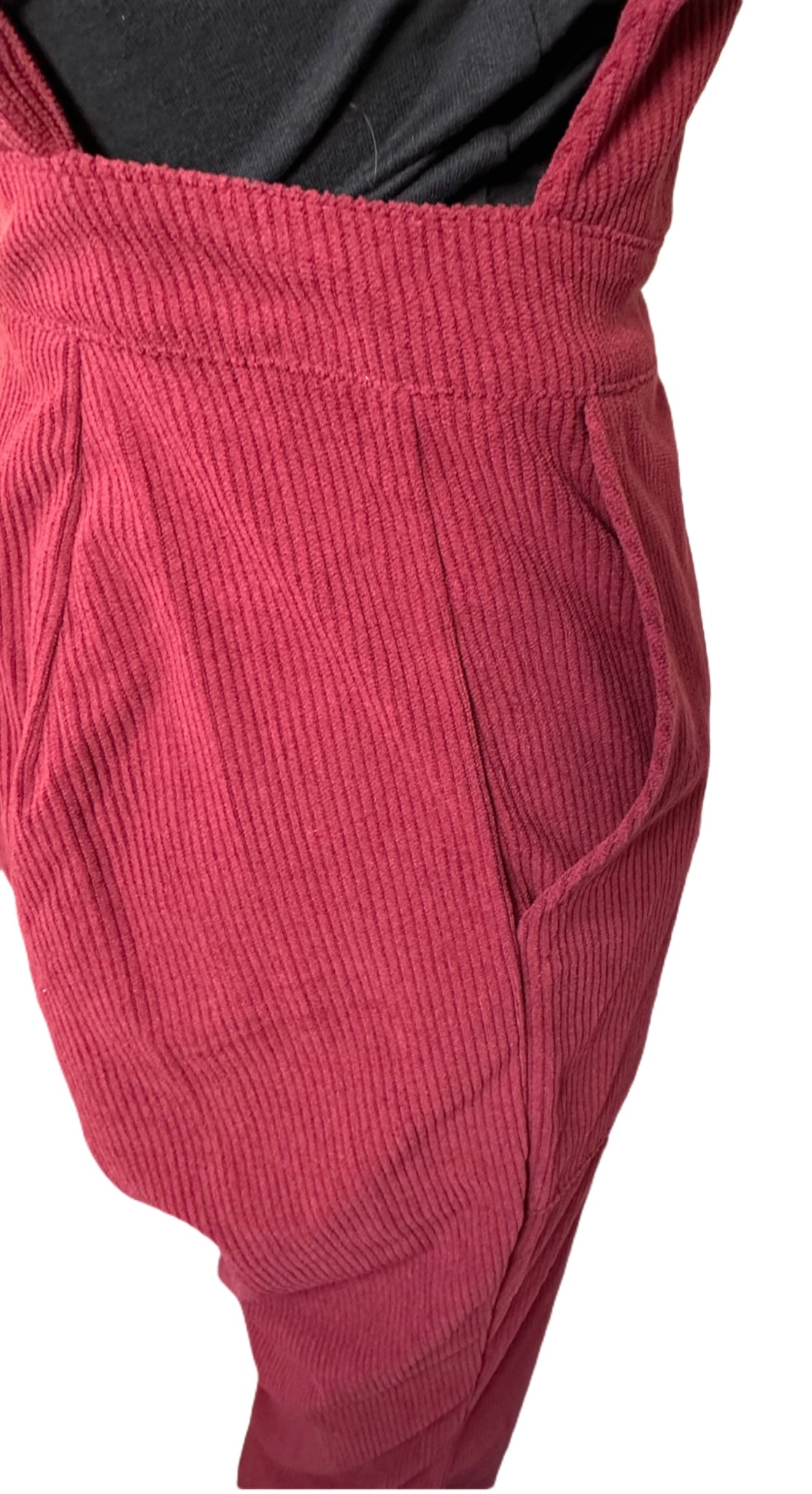 HURLEY Juniors Ronnie Corduroy Flare Jumpsuit