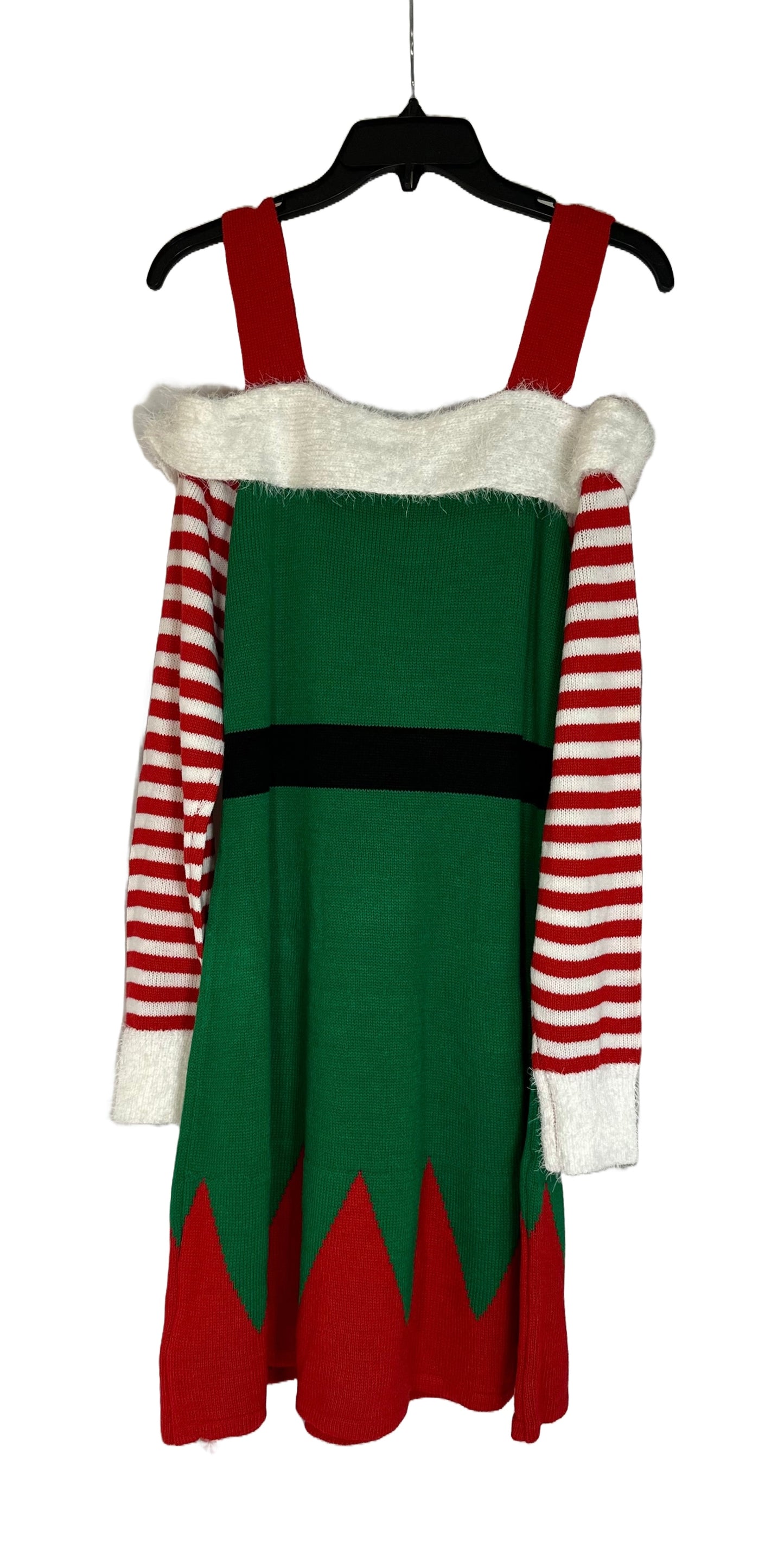PLANET HEART Elf Cold-Shoulder Sweater Dress