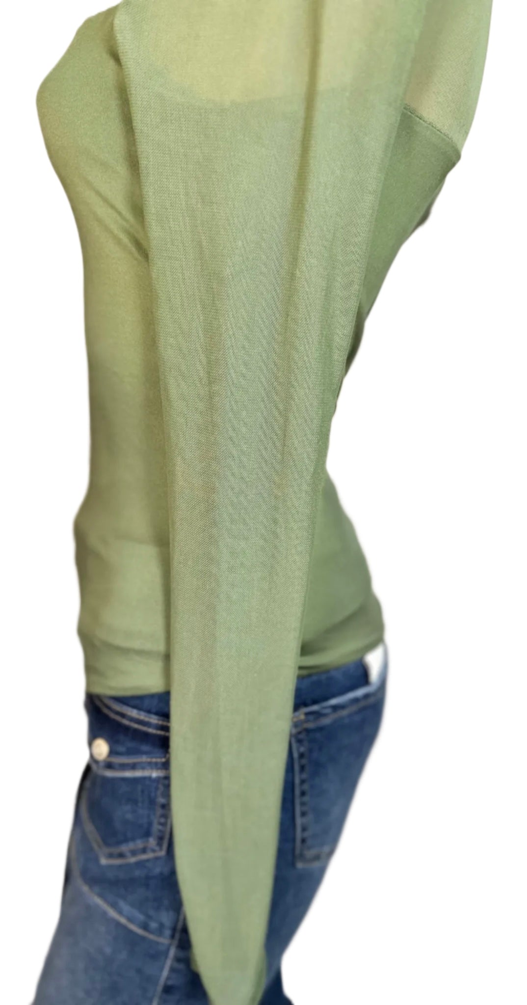 CRAVE FAME Cutout Illusion Mesh Bodysuit