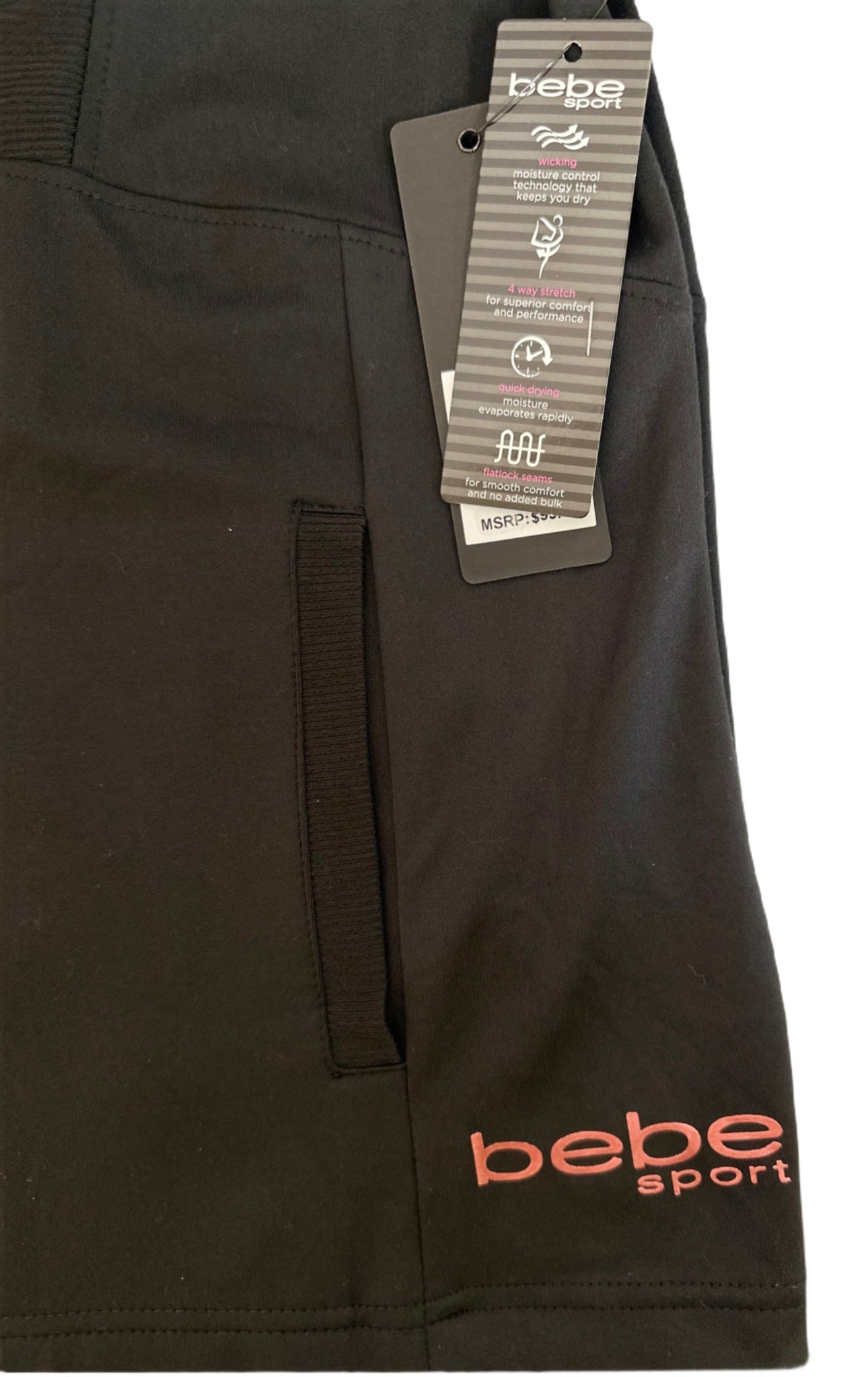 BEBE Sport Hooded Zip Up Sweater