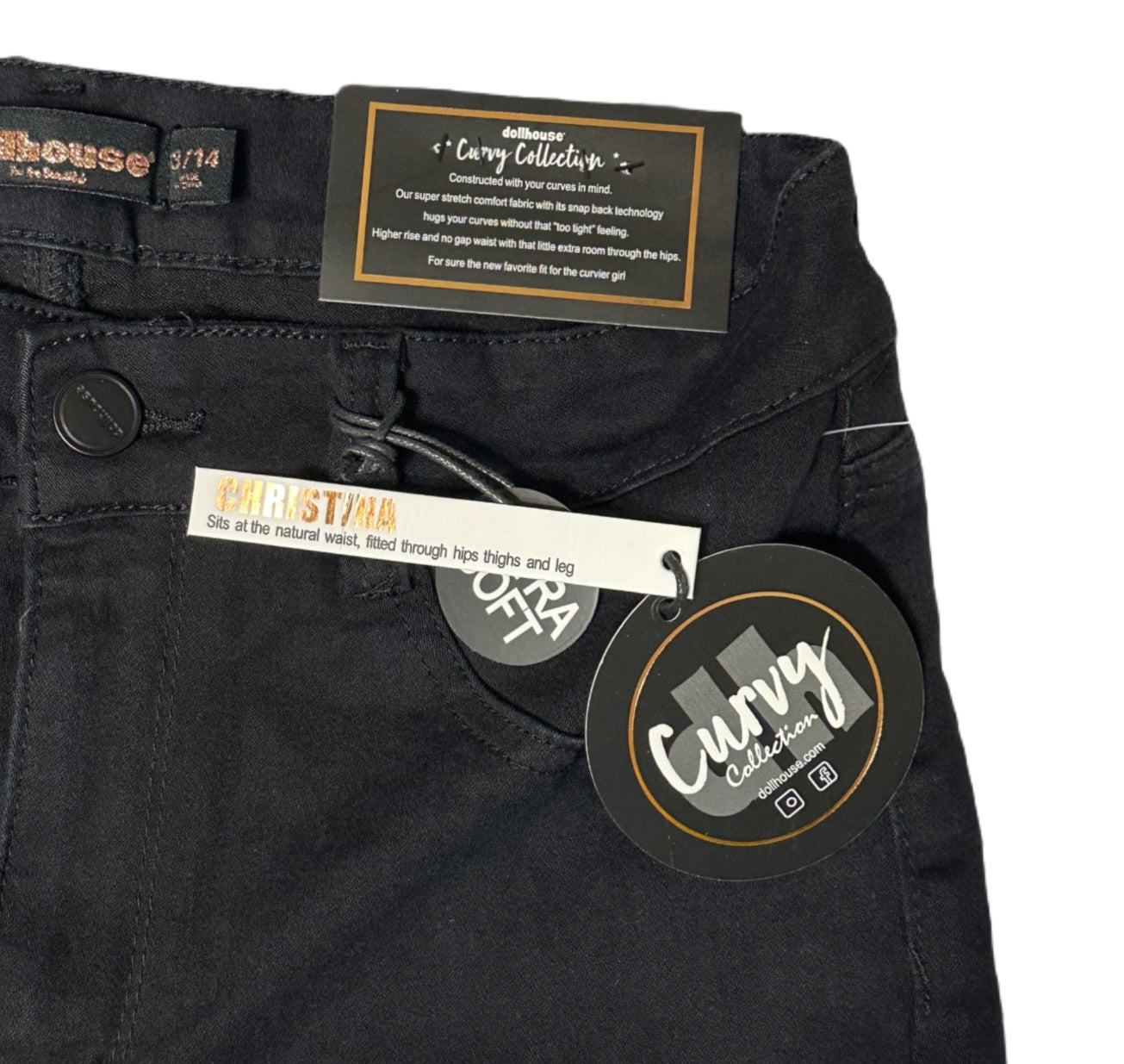 DOLLHOUSE Curvy-Fit High-Rise Skinny Jeans