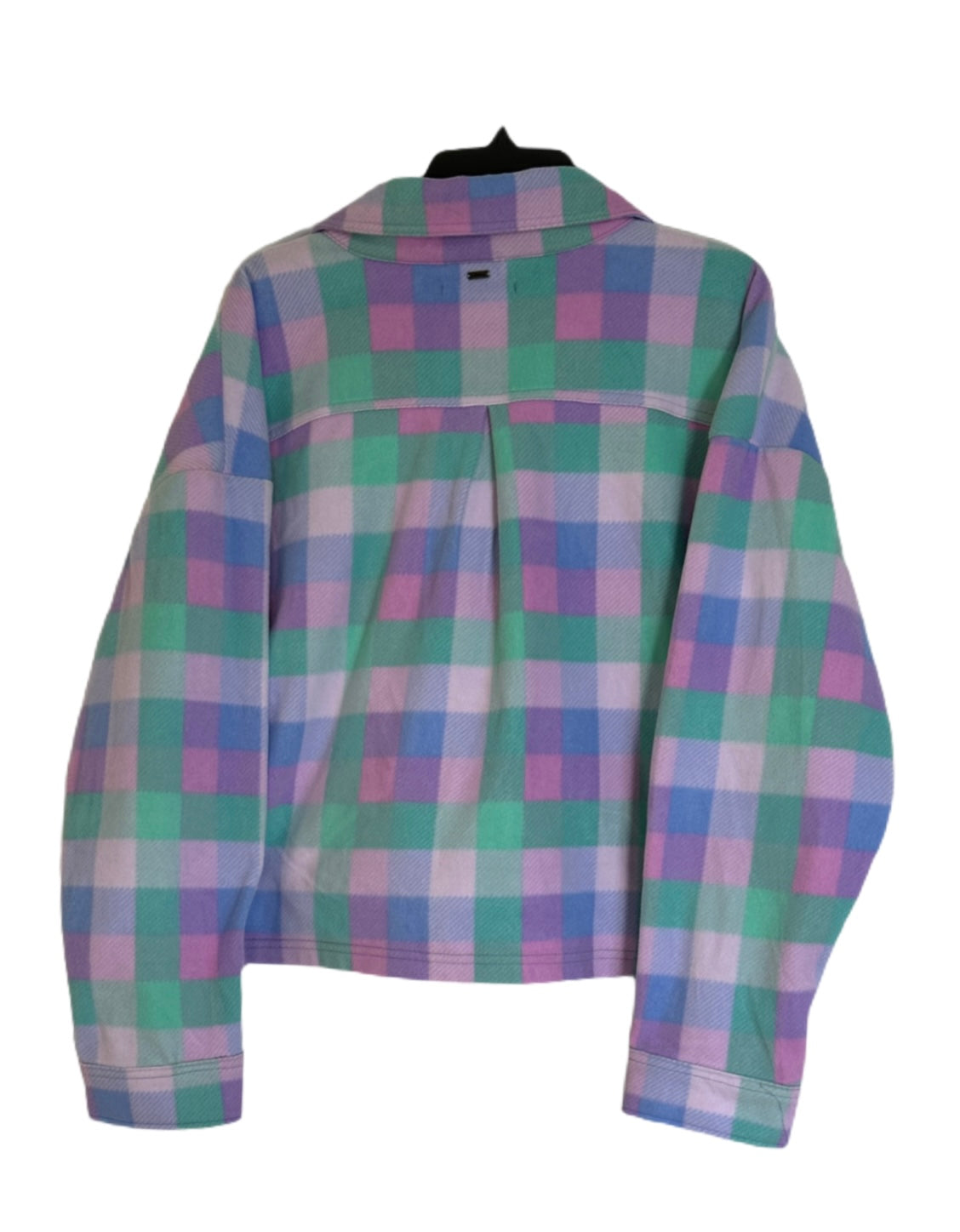 O'NEILL Colleen Plaid Cropped Sherpa Jacket