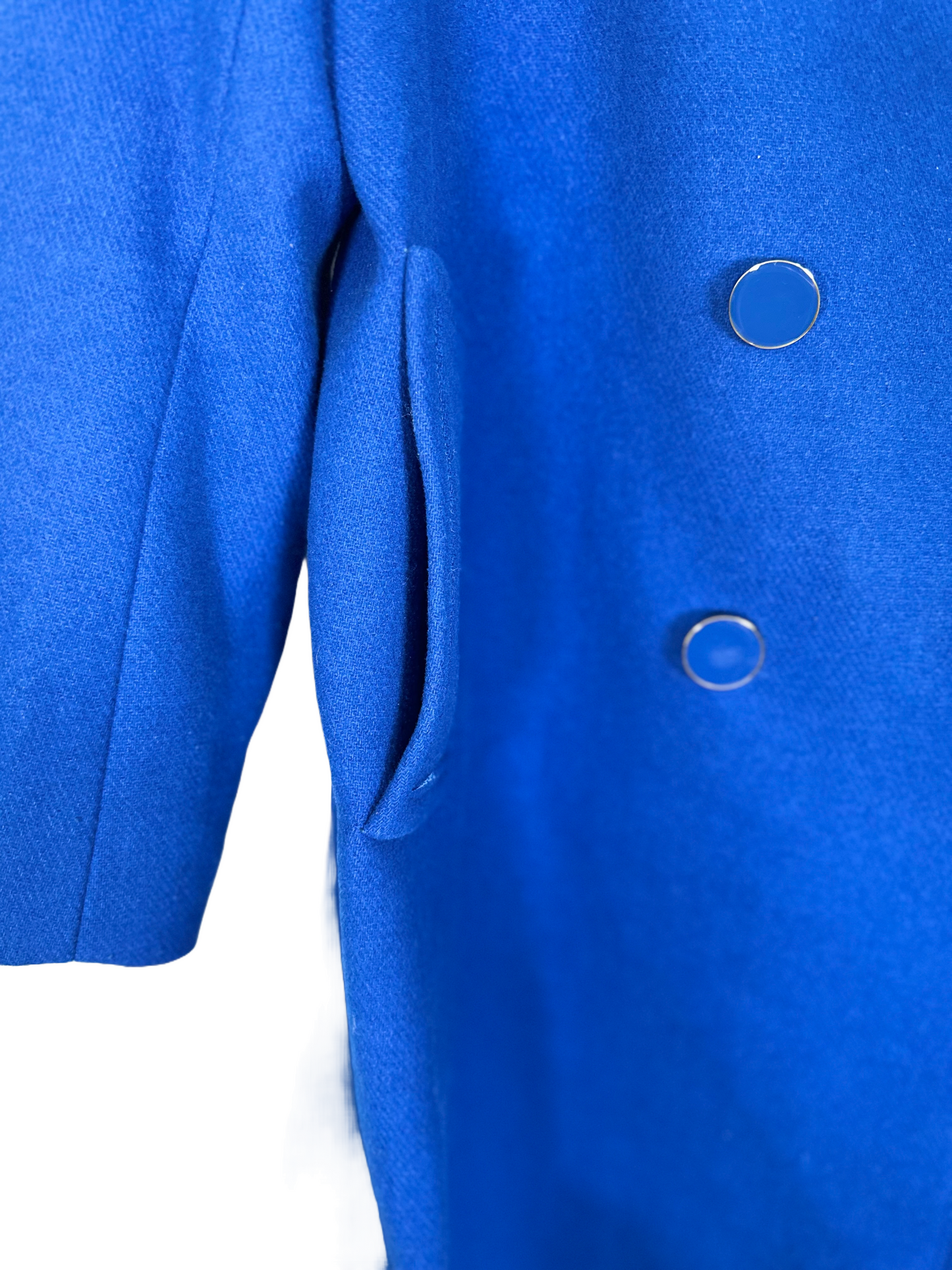 KATE SPADE NEW YORK Double Breasted Wool Blend Peacoat