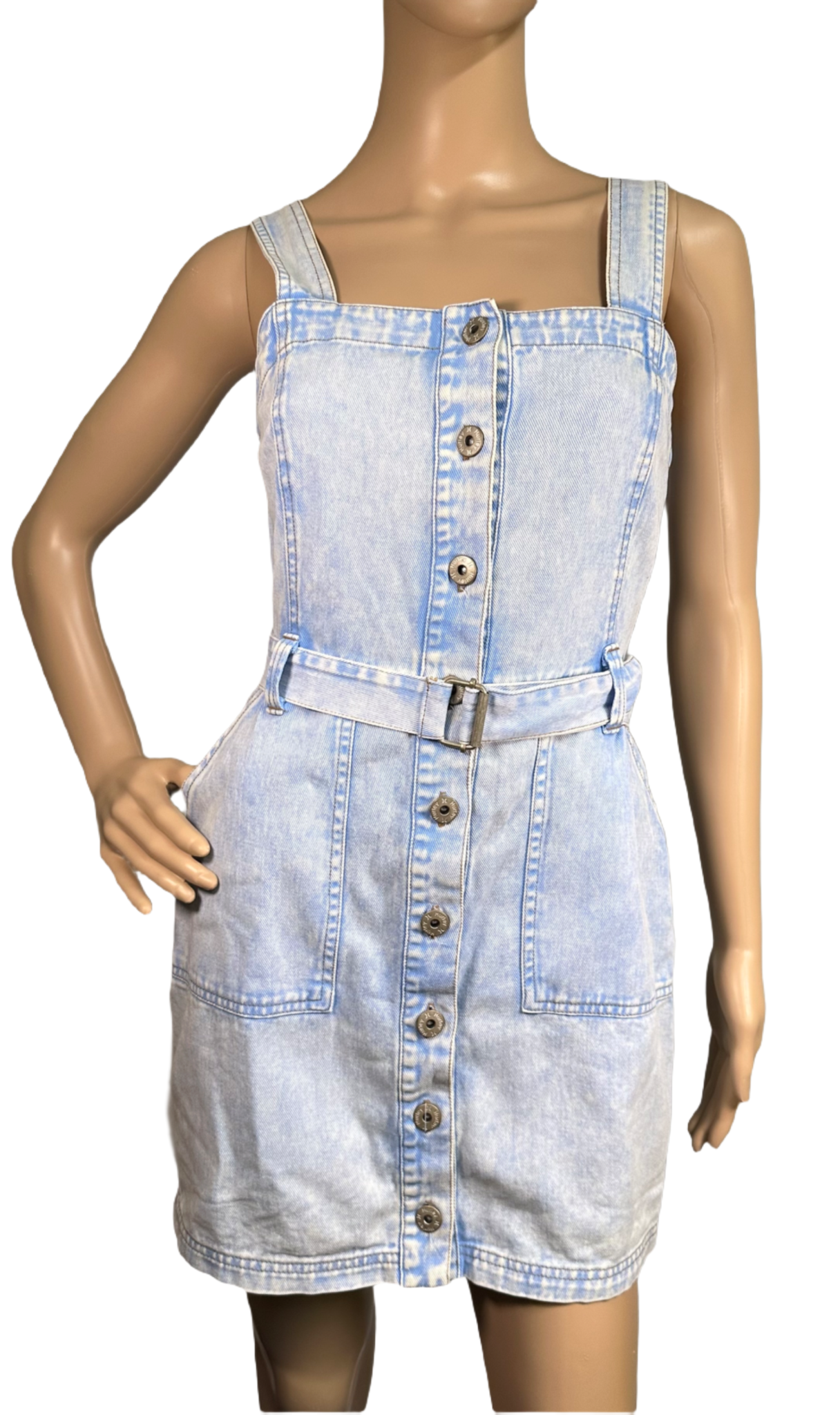 HURLEY Juniors Finley Button-Up Mini Dress