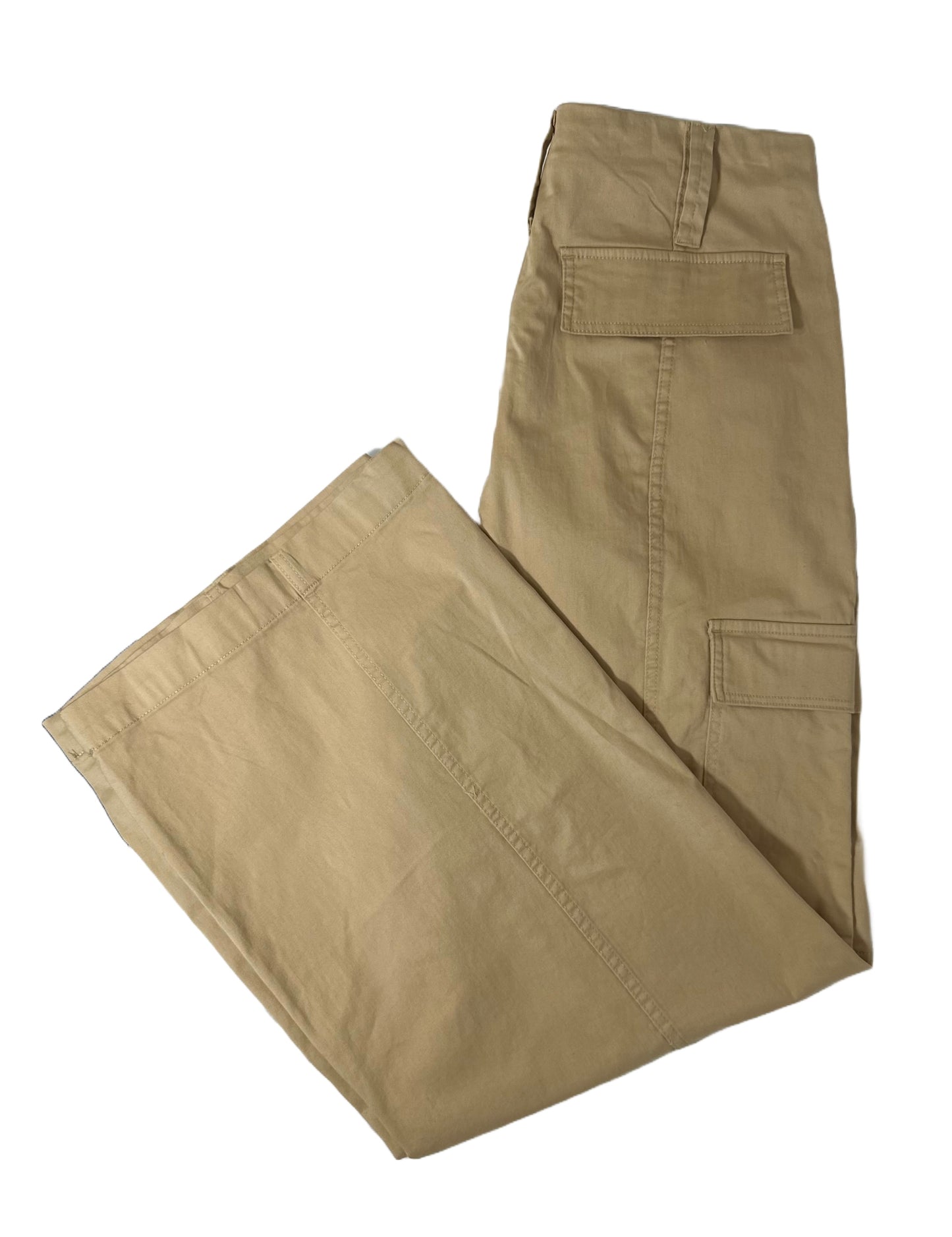 CALVIN KLEIN Super-High-Waist Wide-Leg Cargo Pants