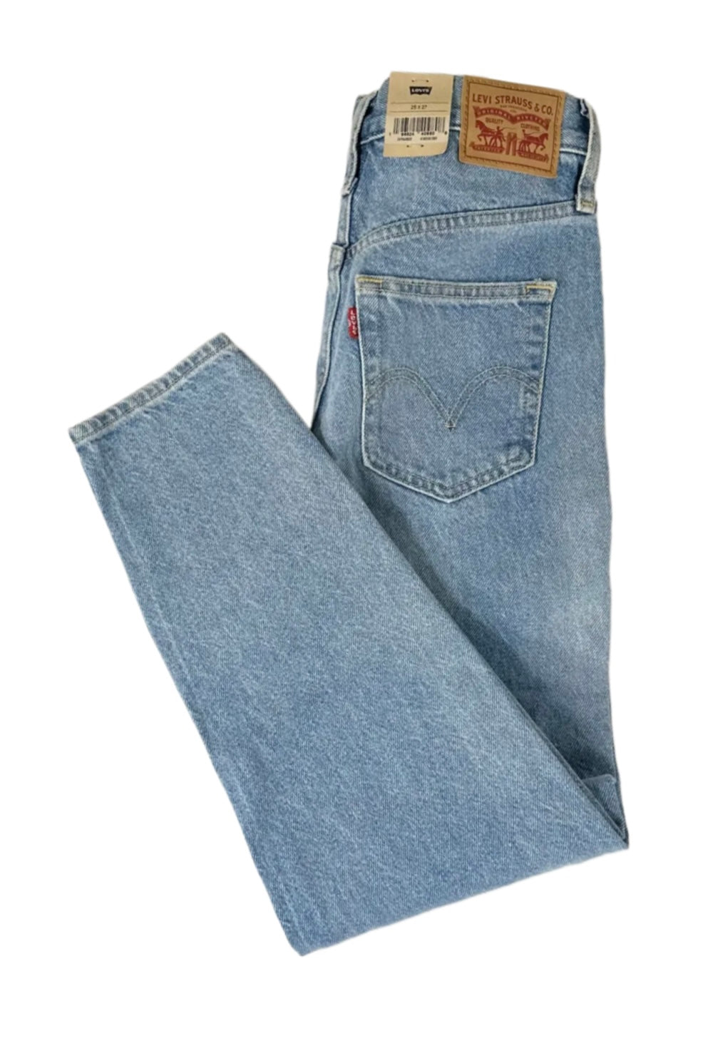 LEVI’S High-Waist Distressed Mom Jeans