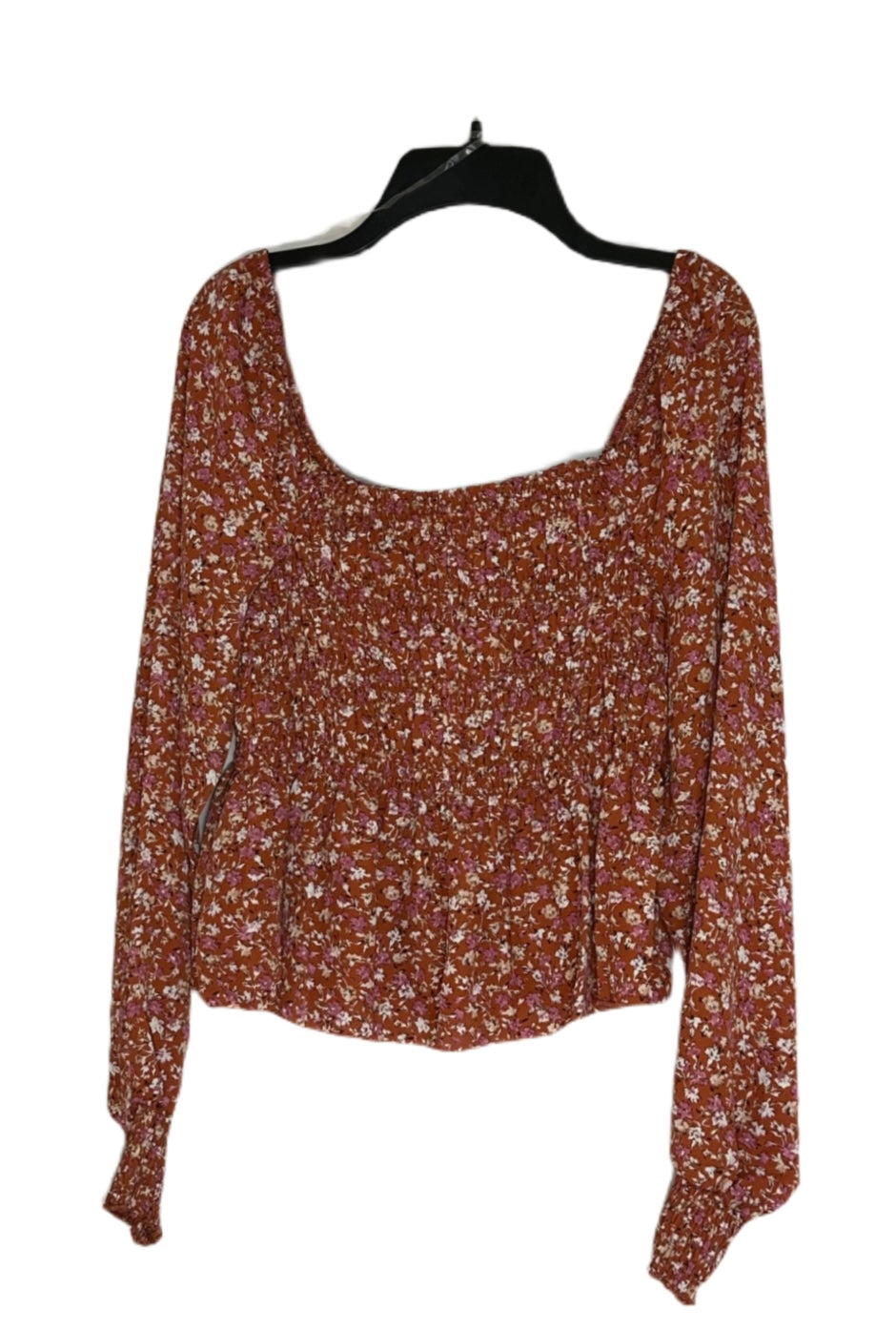 ULTRA FLIRT Smocked Peplum Top