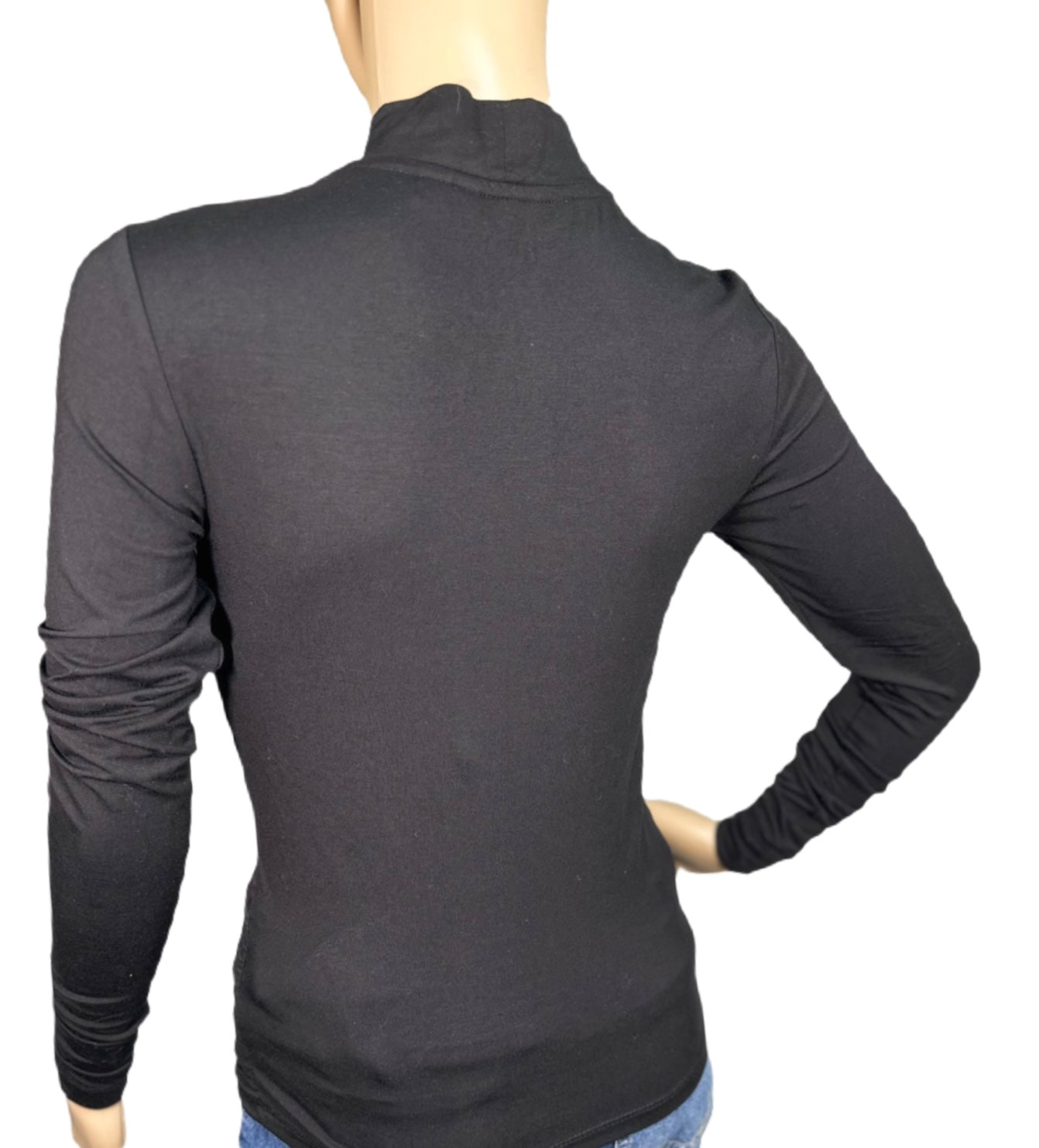 CALVIN KLEIN Mock-Neck Shirred-Front Top