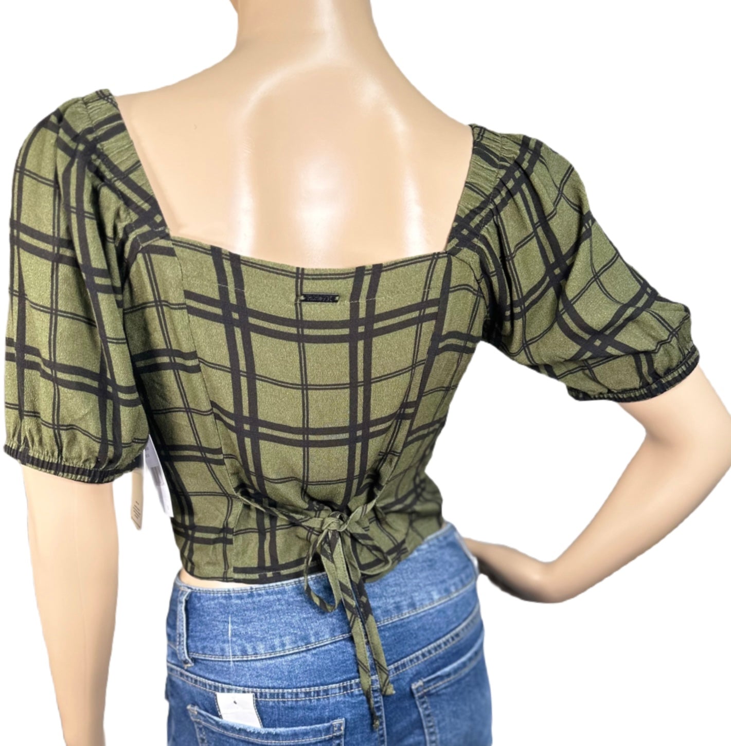 HURLEY Checkered Crop Top