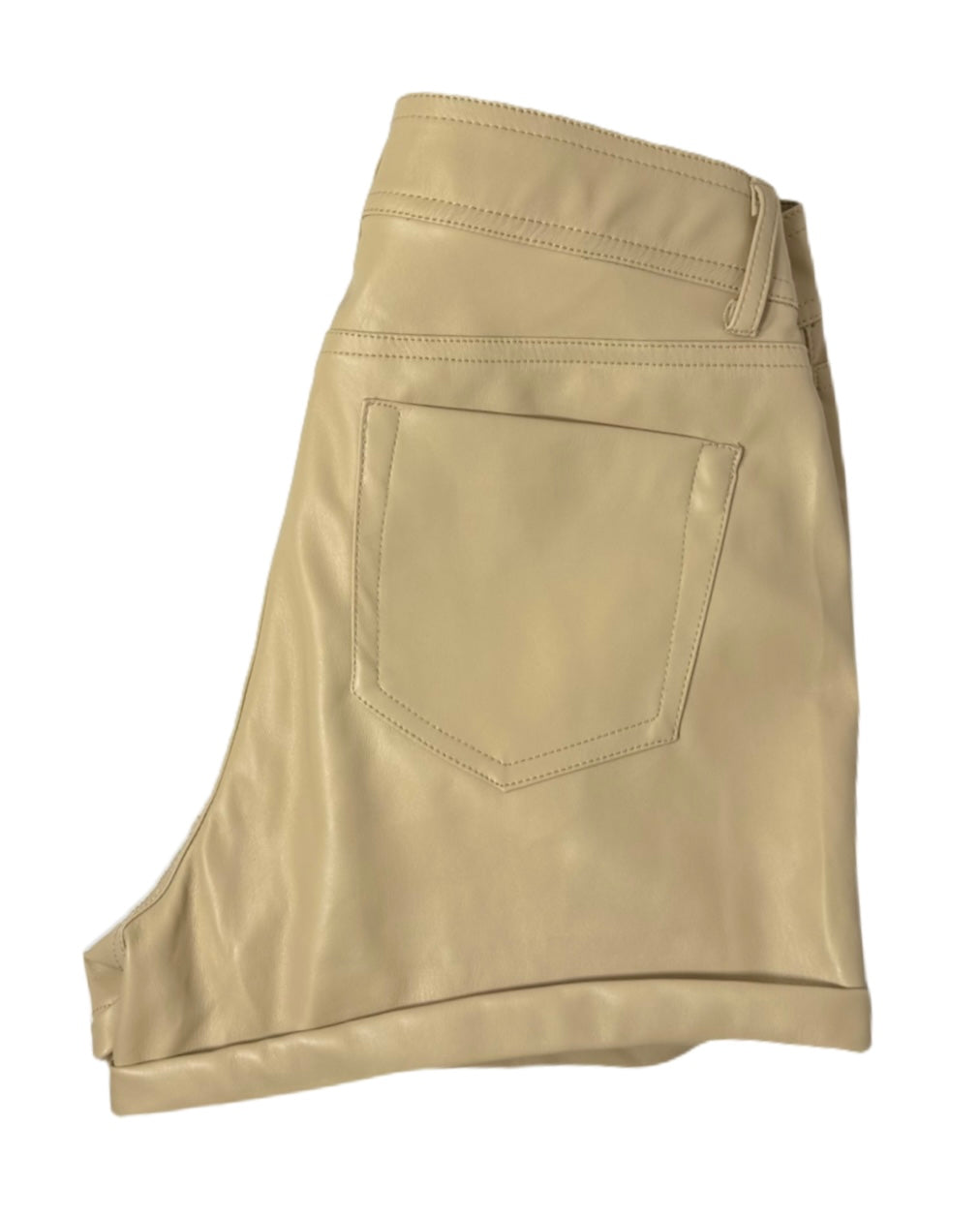DOLLHOUSE High-Rise Faux Leather Shorts