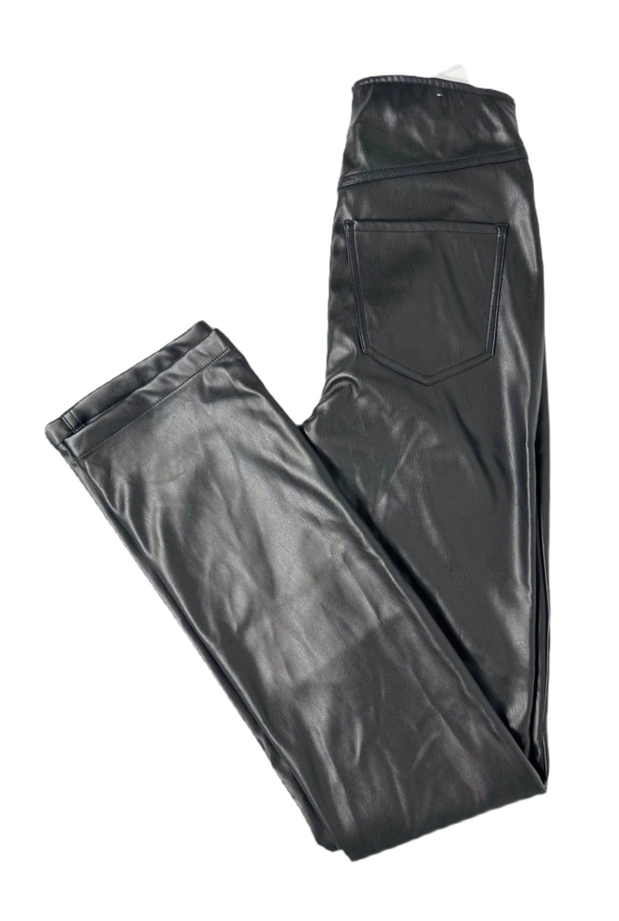 TINSELTOWN Faux Leather High-Rise Pull-On Pants