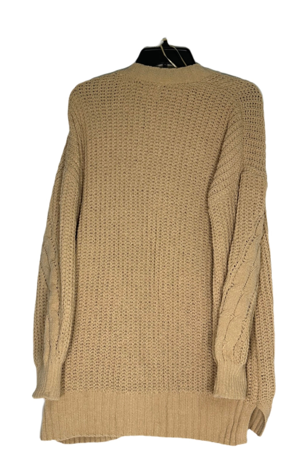 HIPPIE ROSE Chenille Cable-Knit Cardigan