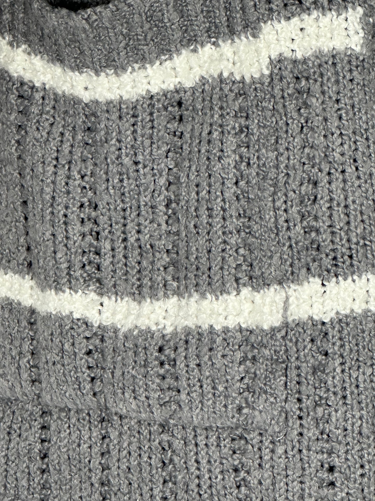 HIPPIE ROSE Striped Open-Front Long Cardigan