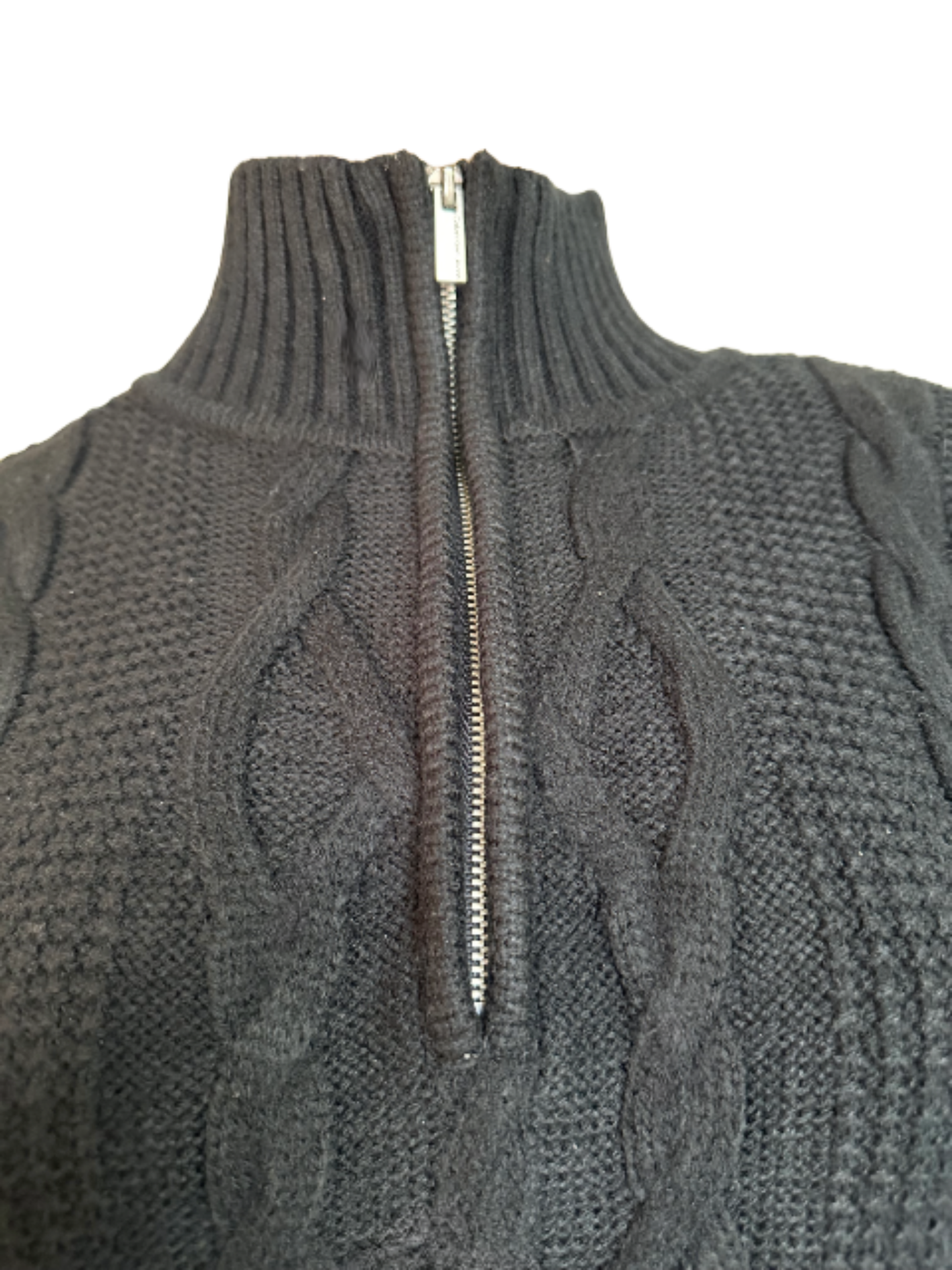 CALVIN KLEIN Zip-Collar Sweater Dress