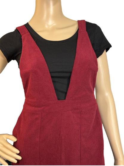 HURLEY Juniors Ronnie Corduroy Flare Jumpsuit
