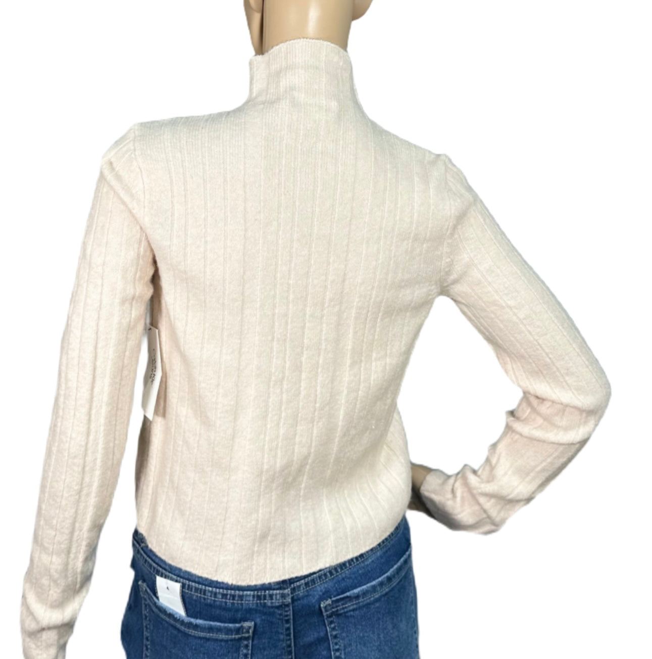 CALVIN KLEIN Women’s Mock-Neck Long Sleeve Sweater