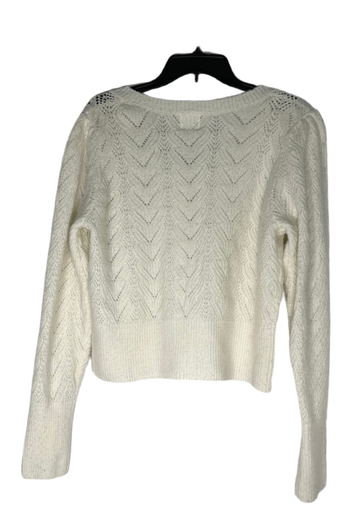 HIPPIE ROSE Pointelle Jewel Button Cardigan