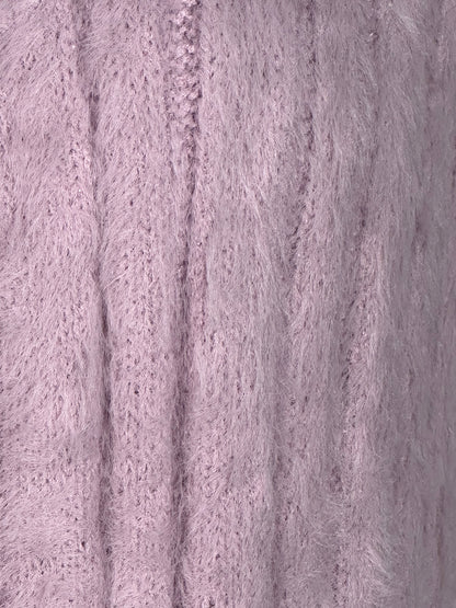 HIPPIE ROSE Open Fron Eyelash Knit Cardigan