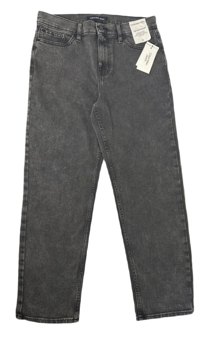 CALVIN KLEIN High-Rise Straight-Leg Jeans