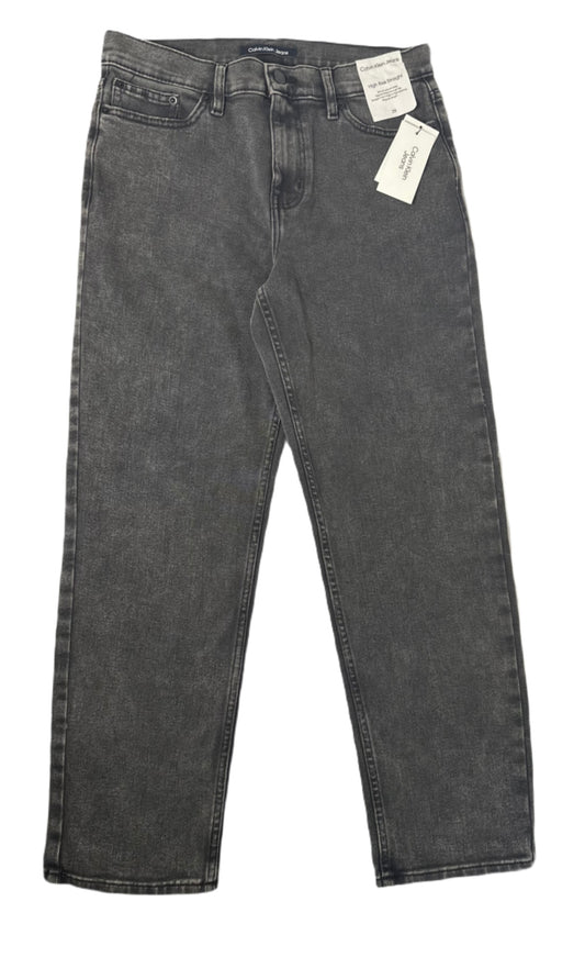 CALVIN KLEIN High-Rise Straight-Leg Jeans