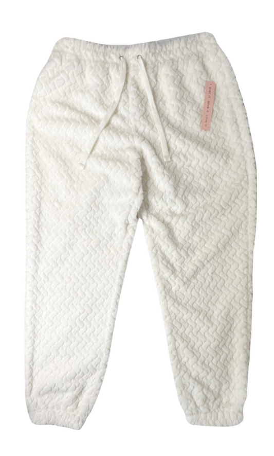 CRAVE FAME Faux-Fur Joggers