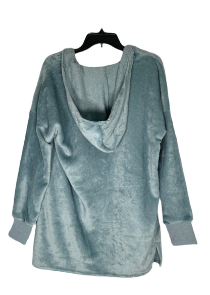 HIPPIE ROSE Plush Hooded Long Cardigan