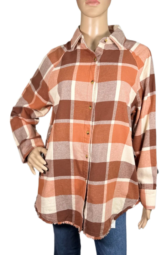 RIP CURL Juniors Pacific Dreams Cotton Flannel Shirt