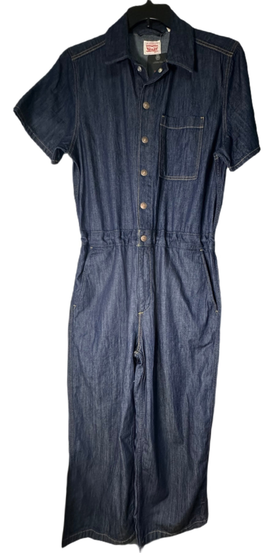 LEVI’S Women’s Short-Sleeve Heritage Off To The Races Jumpsuit