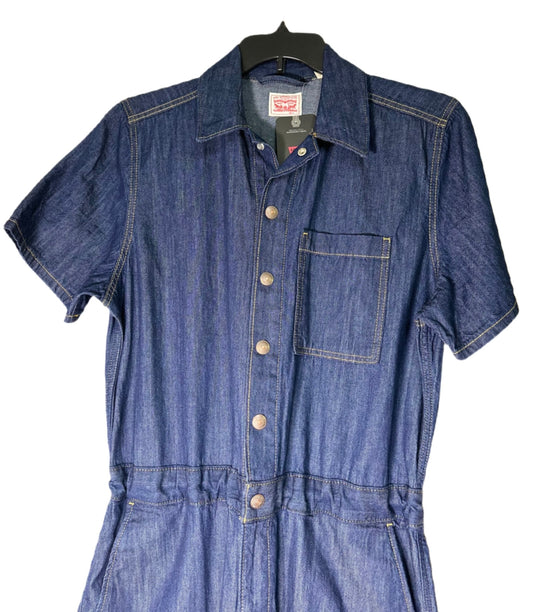 LEVI’S Women’s Short-Sleeve Heritage Off To The Races Jumpsuit