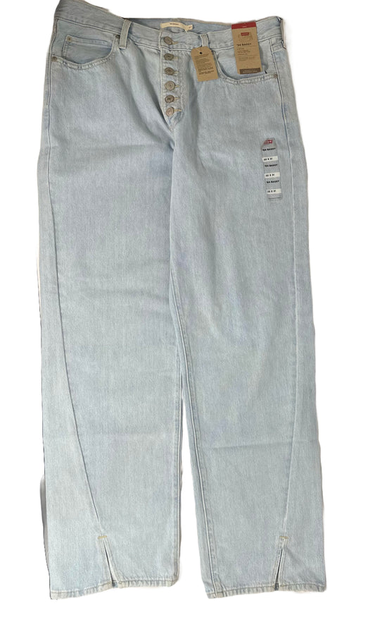 LEVI’S Women's '94 Baggy Mid-Rise Slit-Hem Twisted Jeans