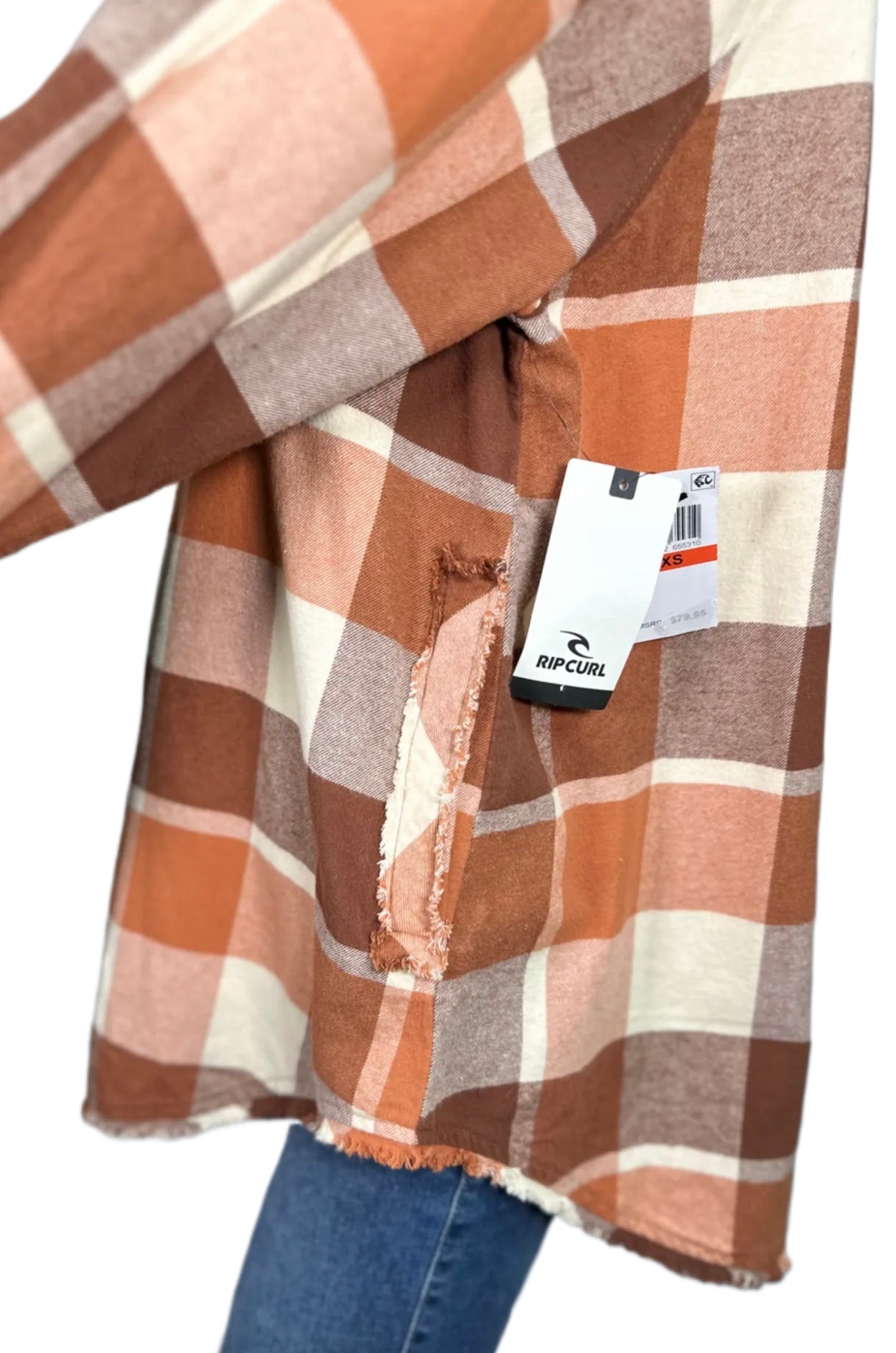 RIP CURL Juniors Pacific Dreams Cotton Flannel Shirt