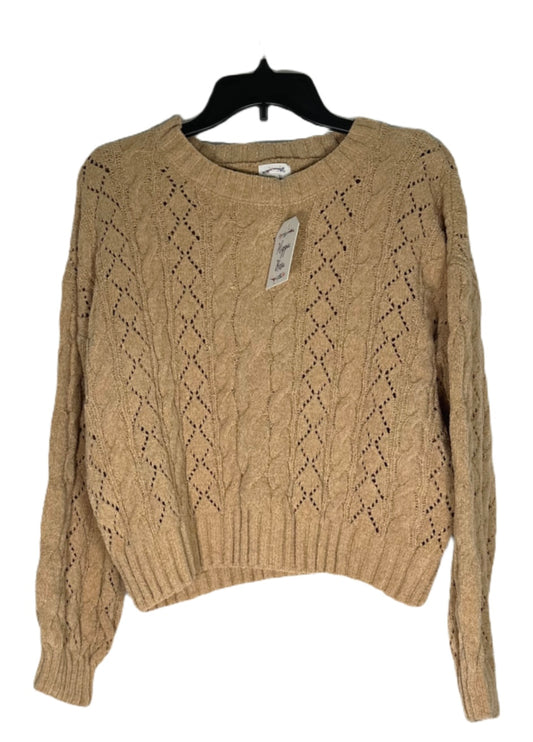 HIPPIE ROSE Crewneck Cozy Chenille Cable-Knit Sweater