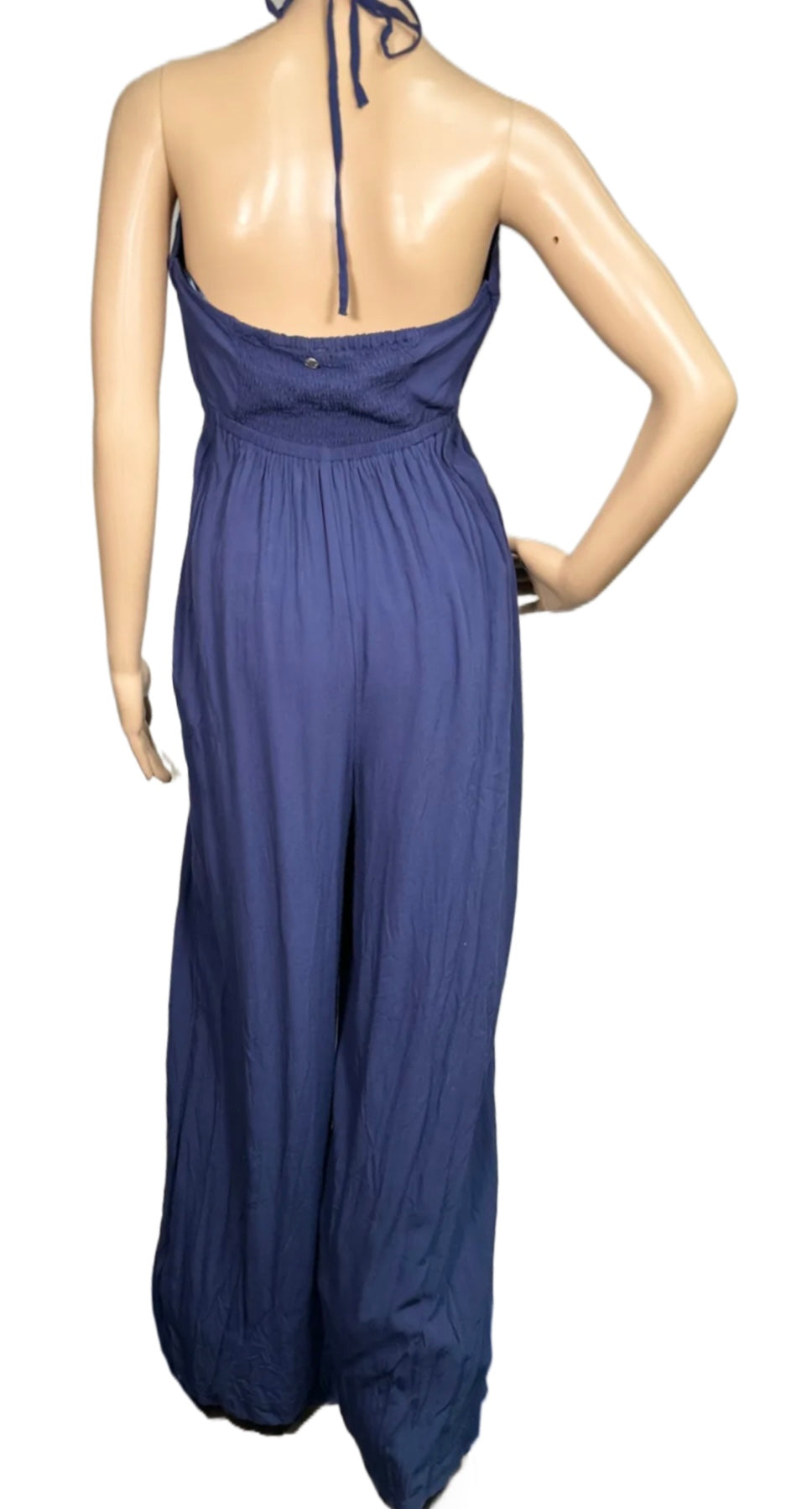 ROXY Juniors Away On Vacay Wide-Leg Cutout Jumpsuit