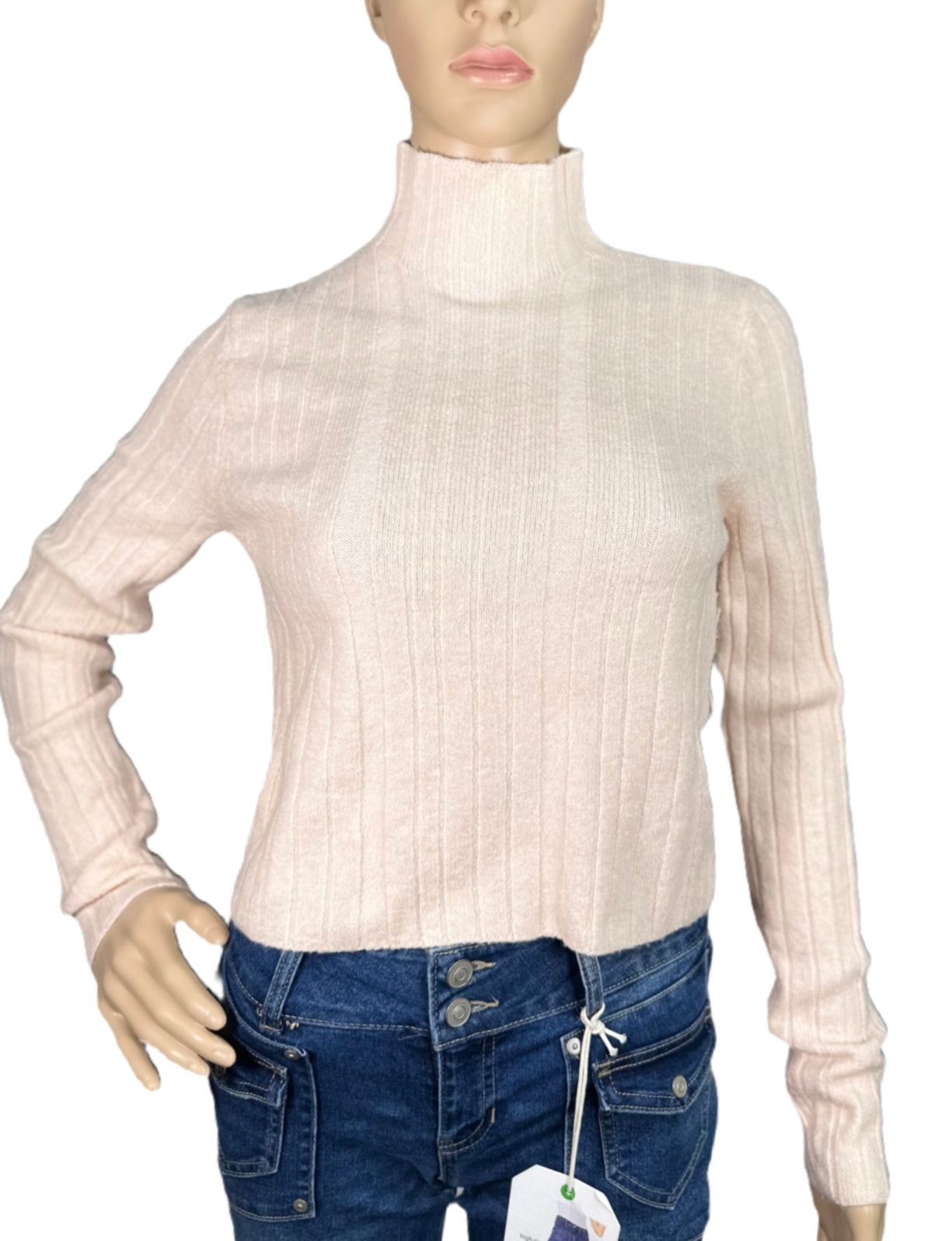 CALVIN KLEIN Women’s Mock-Neck Long Sleeve Sweater