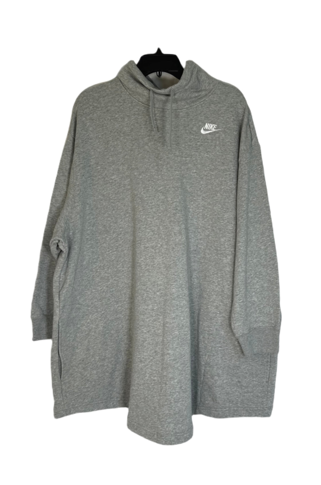 NIKE Oversized Fit plus Sized Fleece Mock-Neck Sweater