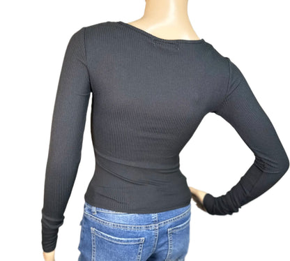 DEREK HEART Double Keyhole Top
