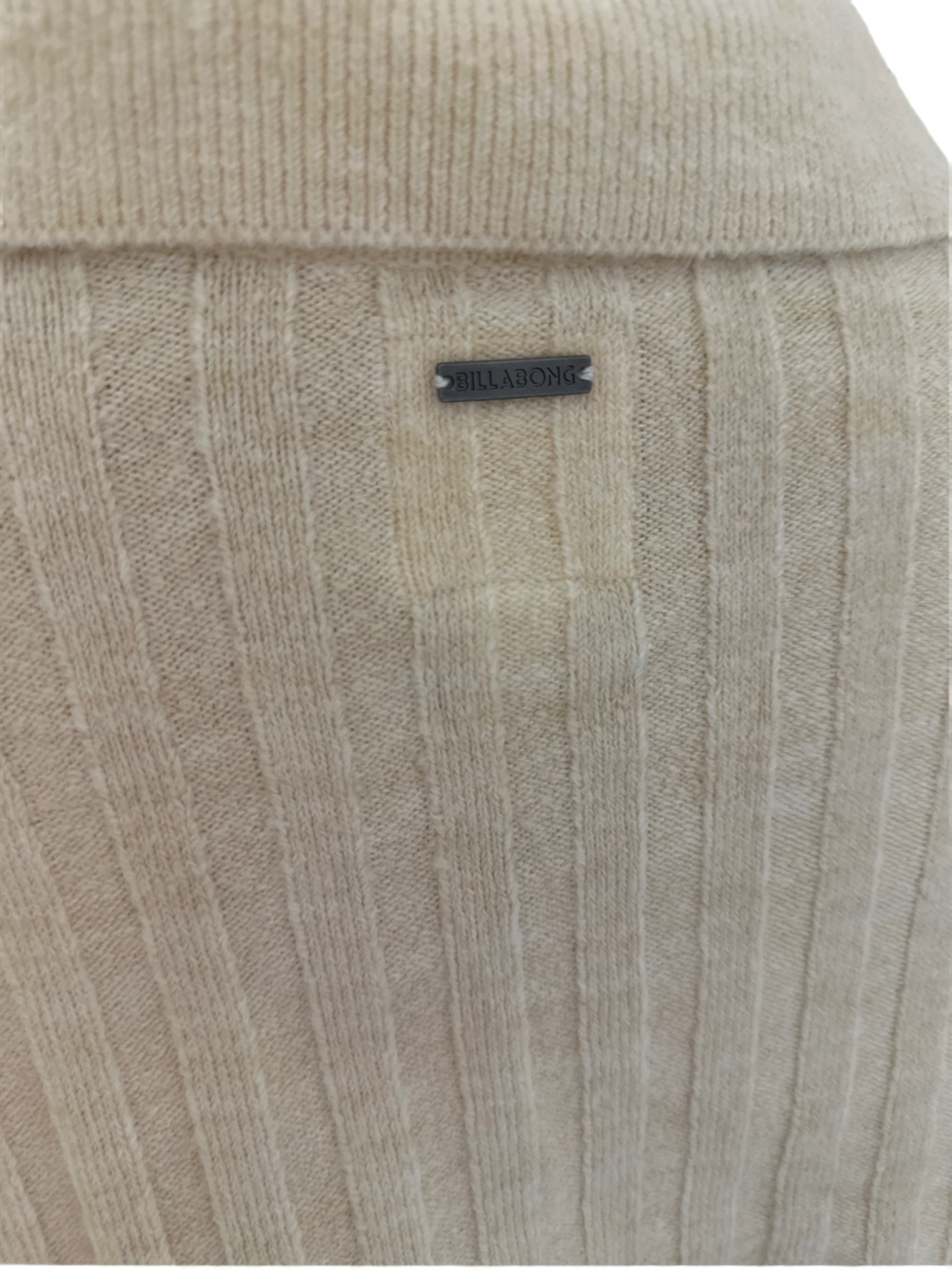 BILLABONG Juniors Flip Out Ribbed Cropped V-Neck Sweater