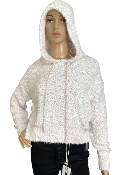 ULTRA FLIRT  Textured Marled Long-Sleeve Hoodie
