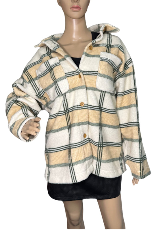 ROXY Juniors Next Adventure Plaid Fleece Shirt