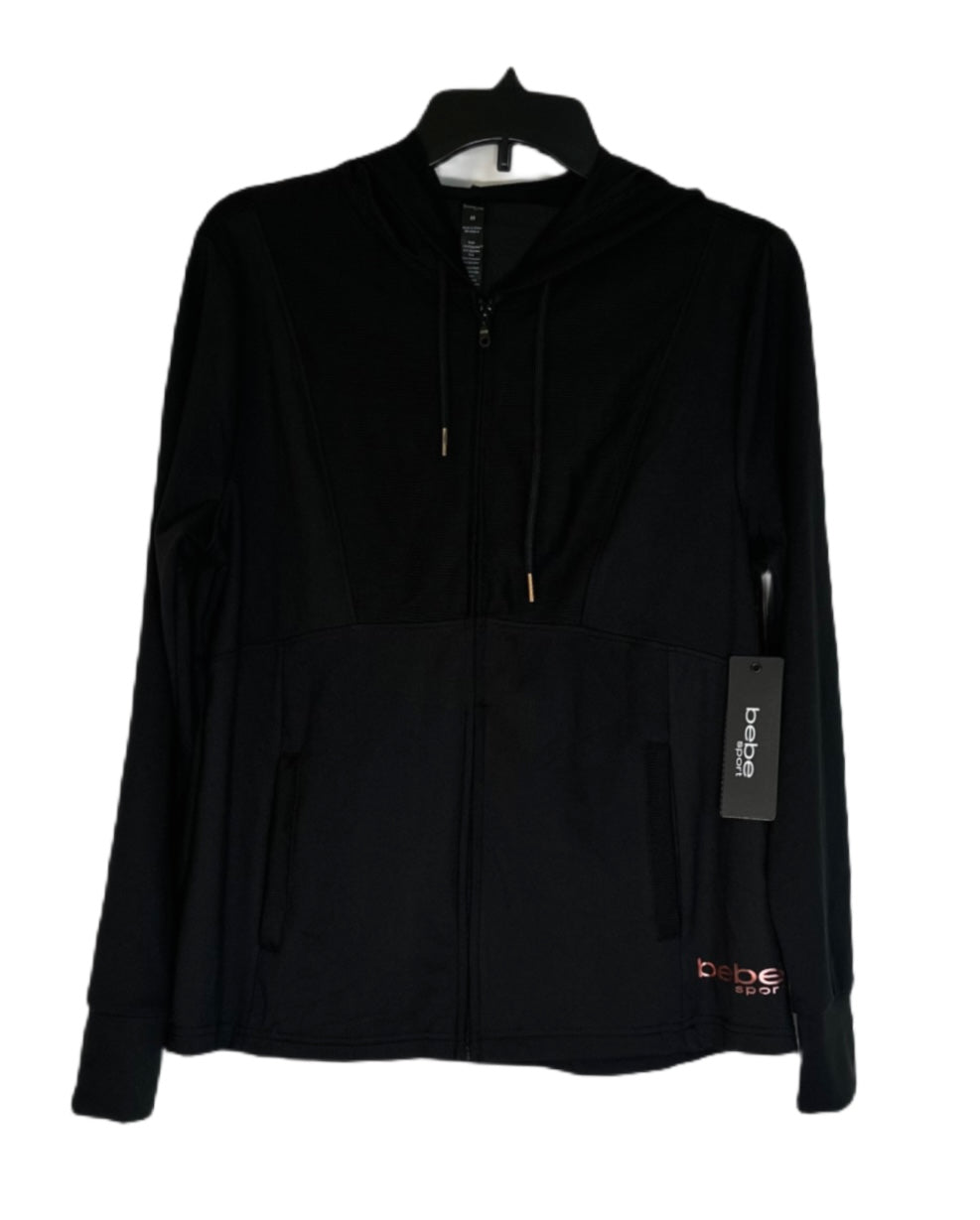 BEBE Sport Hooded Zip Up Sweater