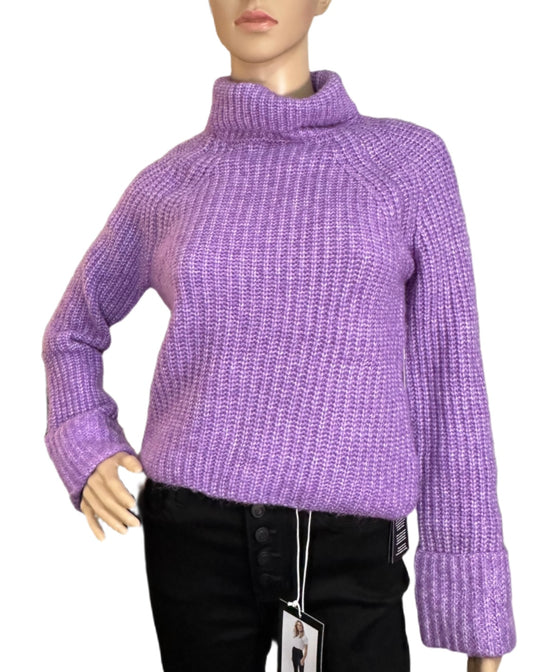 ULTRA FLIRT Ribbed Turtleneck Sweater