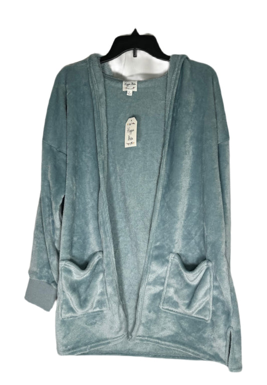 HIPPIE ROSE Plush Hooded Long Cardigan