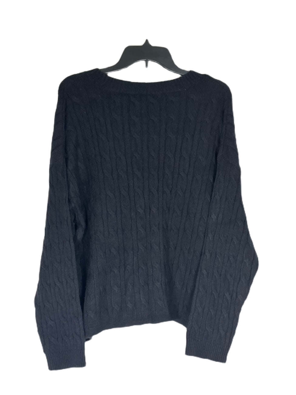 CALVIN KLEIN Lightweight Cable Knit Cropped Crewneck Sweater