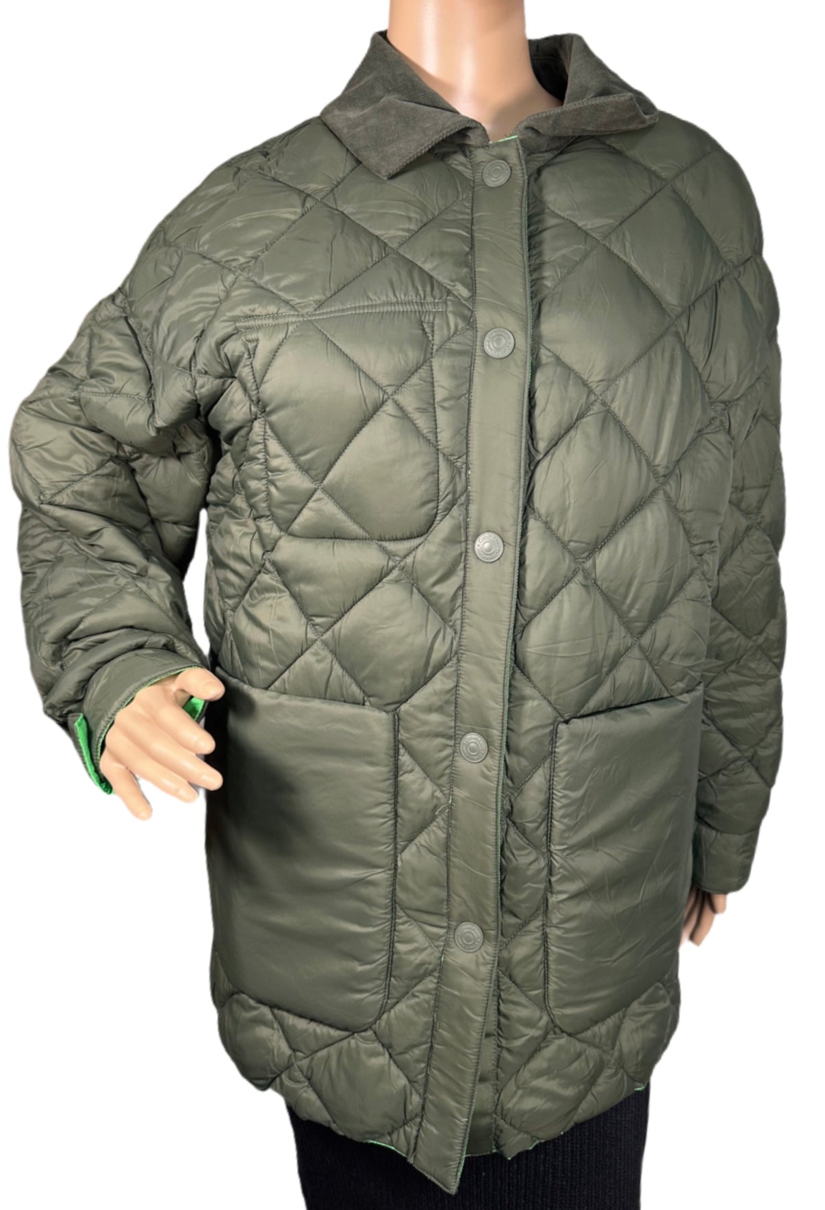 Calvin Klein Women’s Reversible Quilted Barn Jacket