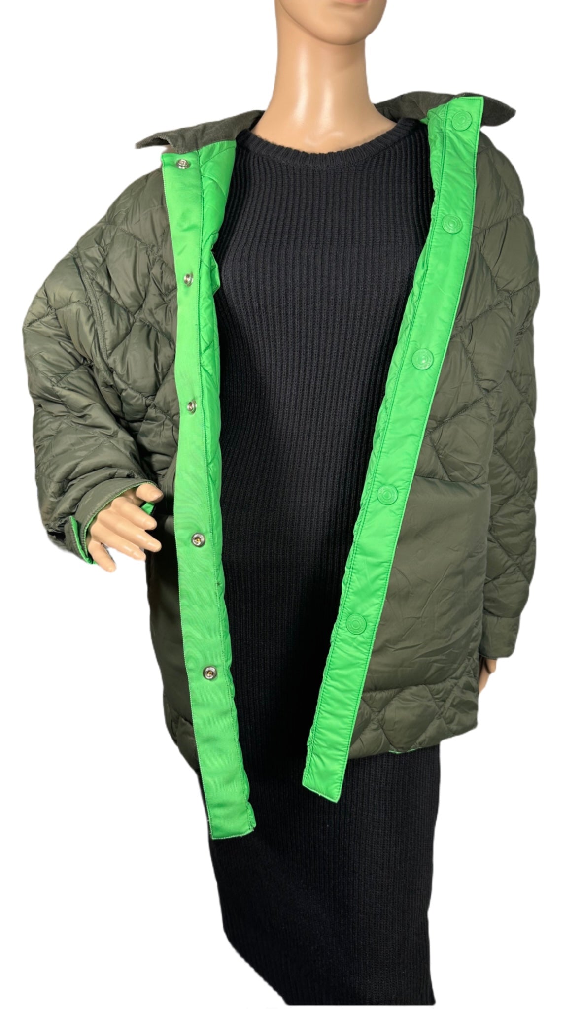 Calvin Klein Women’s Reversible Quilted Barn Jacket